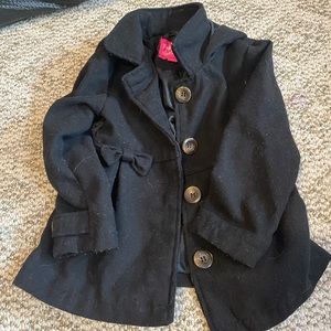 Girl’s black dress coat